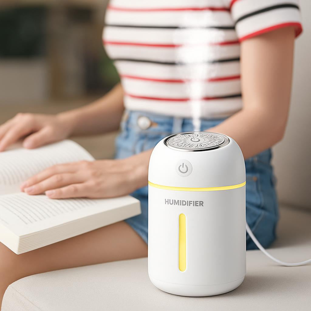 Eco-Friendly 4-in-1 Mini Ultrasonic Humidifier & Diffuser