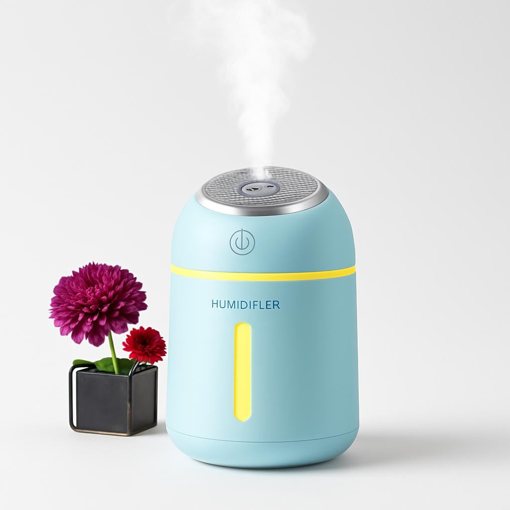 Eco-Friendly 4-in-1 Mini Ultrasonic Humidifier & Diffuser