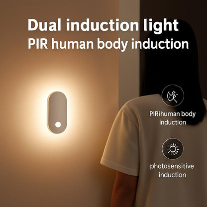 Energy-Efficient LED Induction Night Light - Soft Warm White