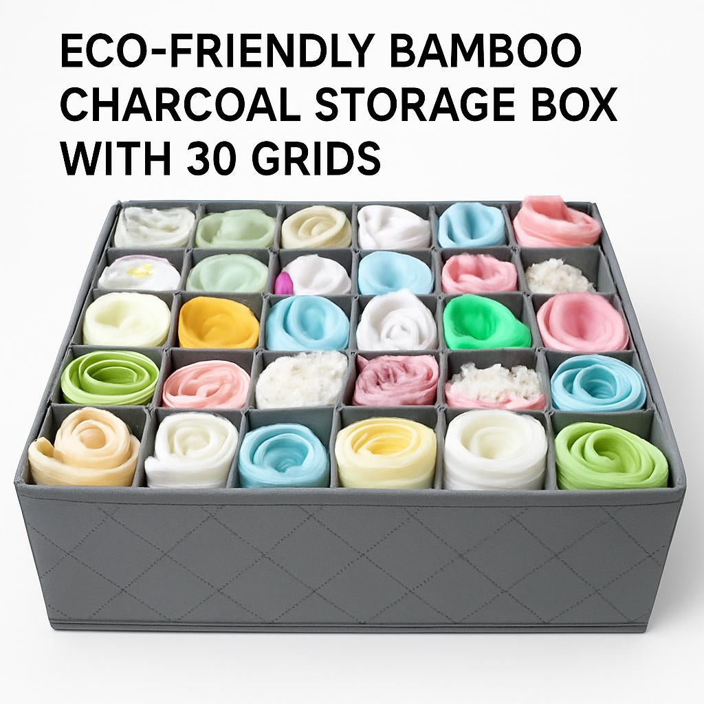 Eco-Friendly Drawer Organizer with Multi-Compartment Design