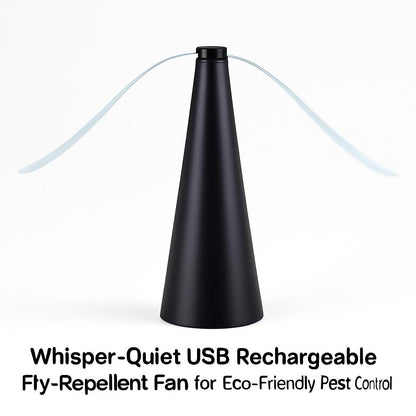 Whisper-Quiet USB Rechargeable Fly-Repellent Fan for Eco-Friendly Pest Control
