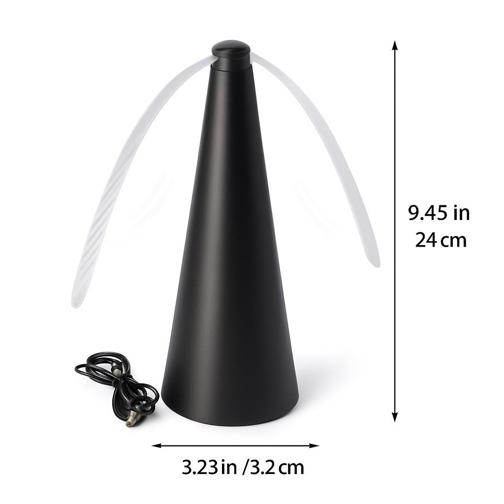 Whisper-Quiet USB Rechargeable Fly-Repellent Fan for Eco-Friendly Pest Control