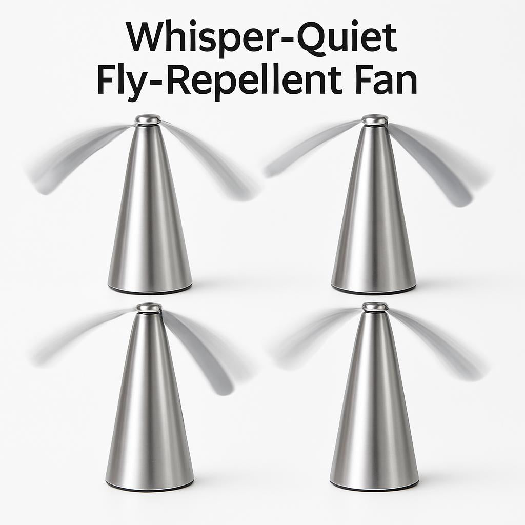 Whisper-Quiet USB Rechargeable Fly-Repellent Fan for Eco-Friendly Pest Control
