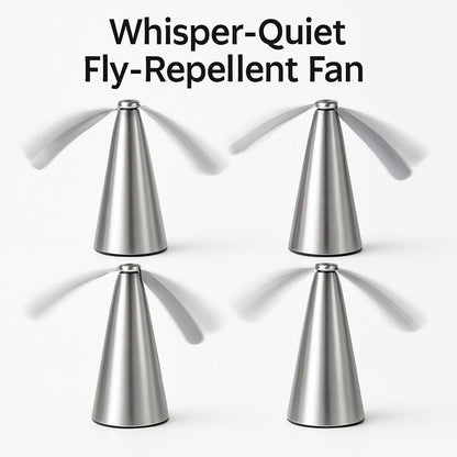 Whisper-Quiet USB Rechargeable Fly-Repellent Fan for Eco-Friendly Pest Control