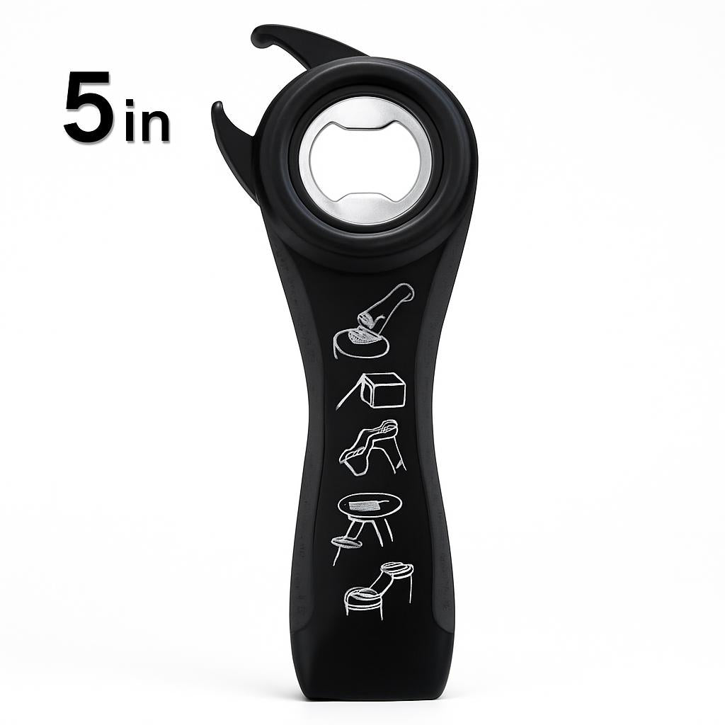 Multi-Functional Bottle and Can Opener - Ergonomic, Durable, Eco-Friendly