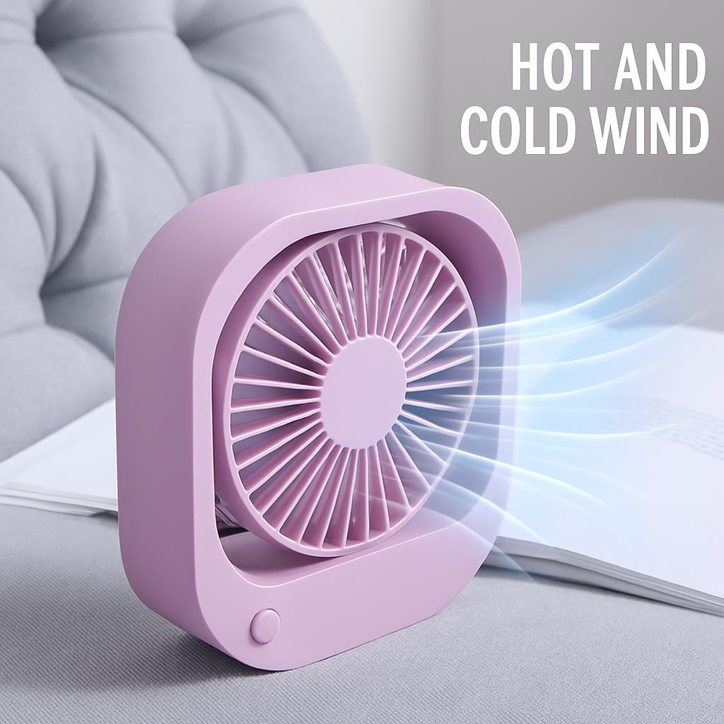 Eco-Friendly Portable USB Desk Fan with 180° Rotation