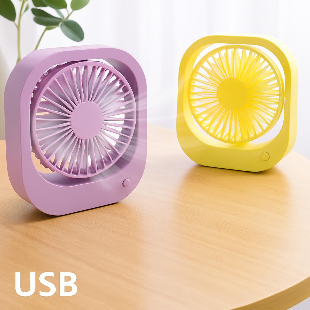 Eco-Friendly Portable USB Desk Fan with 180° Rotation