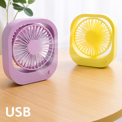 Eco-Friendly Portable USB Desk Fan with 180° Rotation