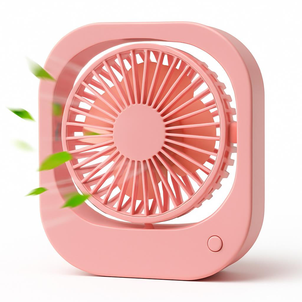 Eco-Friendly Portable USB Desk Fan with 180° Rotation
