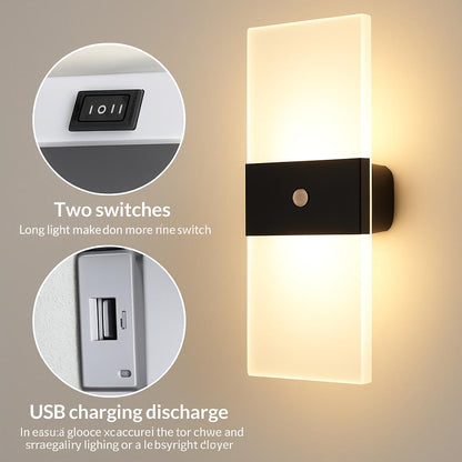 Eco-Friendly Rechargeable Touch Dimming Wall Lamp