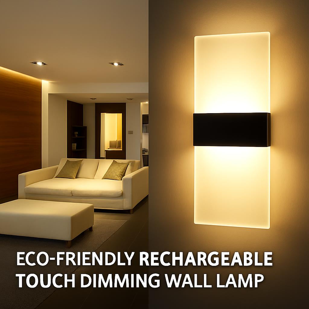 Eco-Friendly Rechargeable Touch Dimming Wall Lamp