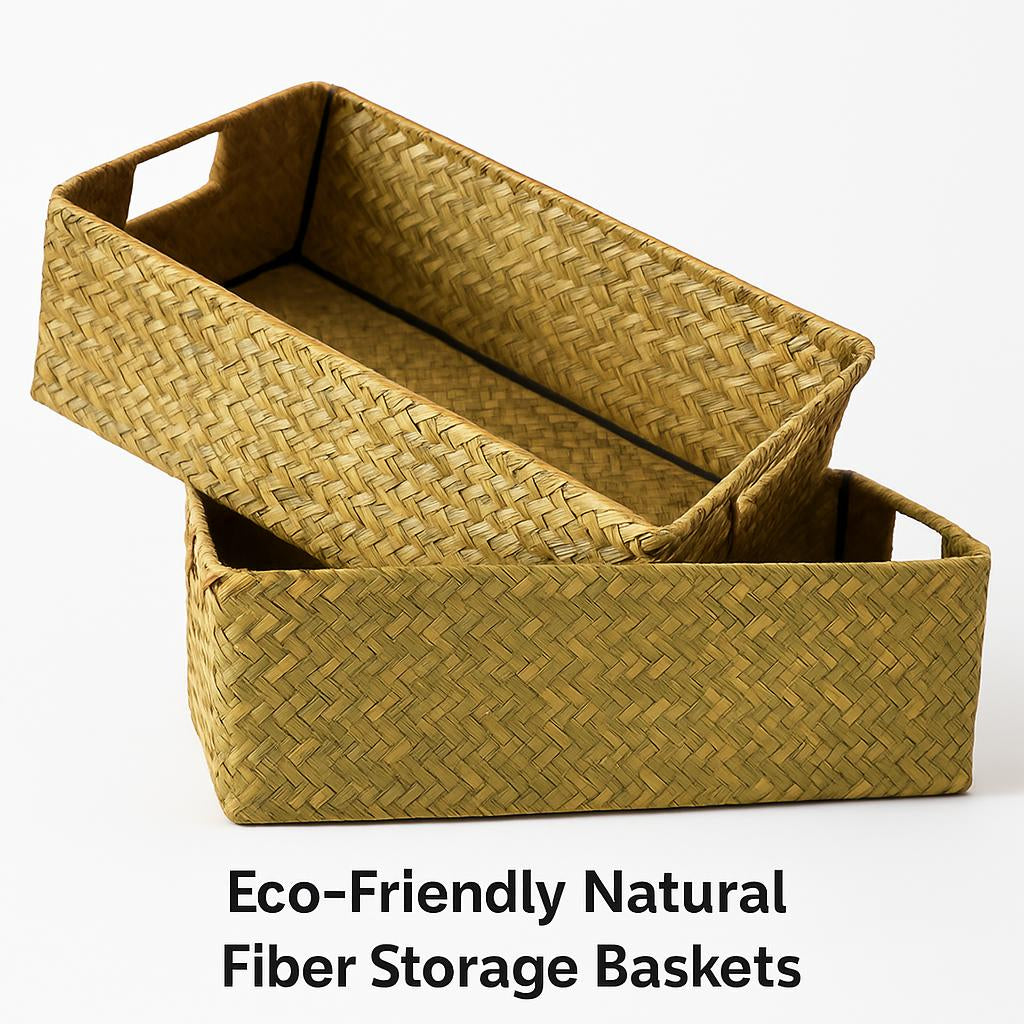 Eco-Friendly Natural Fiber Storage Baskets for Sustainable Home Organization