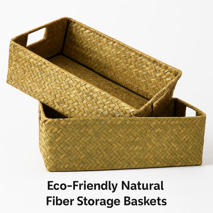 Eco-Friendly Natural Fiber Storage Baskets for Sustainable Home Organization