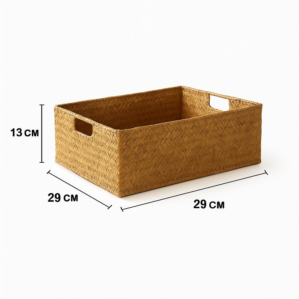 Eco-Friendly Natural Fiber Storage Baskets - Sustainable Home Organization