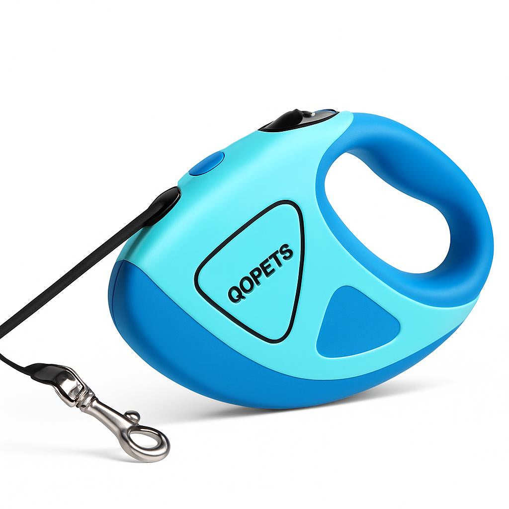 Retractable Dog Leash with Built-in Flashlight for Safe Night Walks