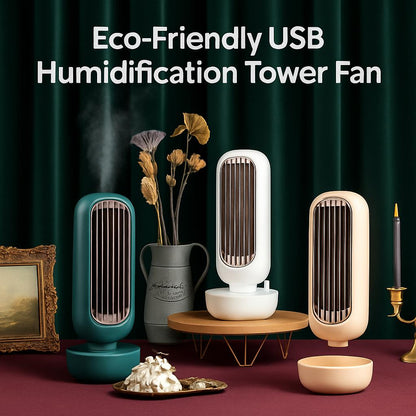 Compact Energy-Efficient Tabletop Fan in Green, White, and Pink