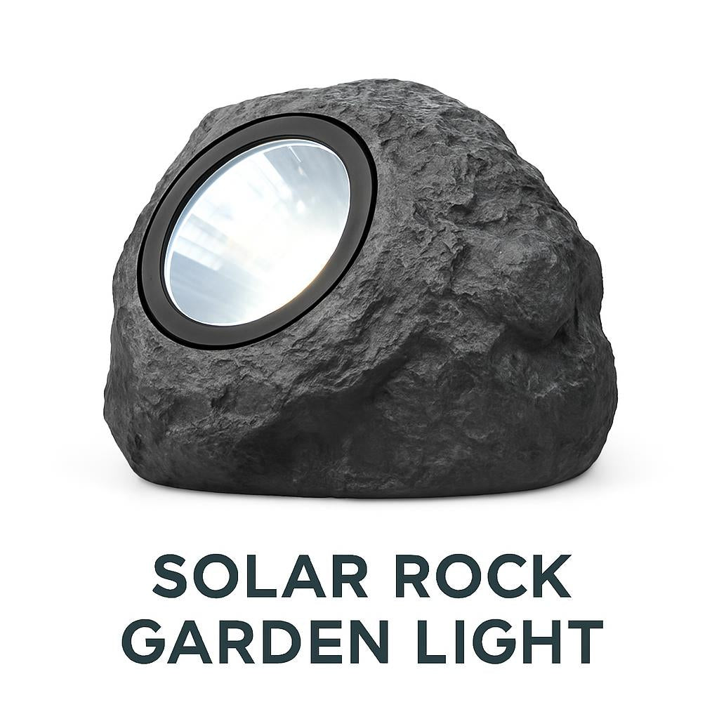 Solar Rock Garden Light - Eco-Friendly Outdoor Lighting