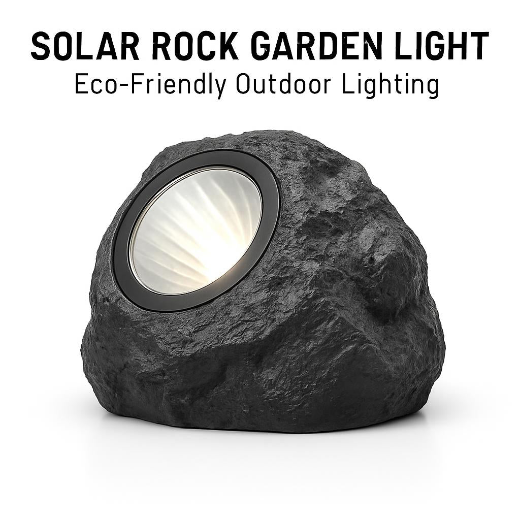 Solar Rock Garden Light - Eco-Friendly Outdoor Lighting
