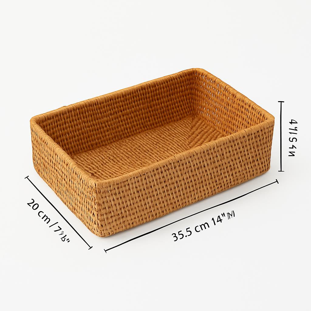 Eco-Friendly Rattan Stackable Storage Box