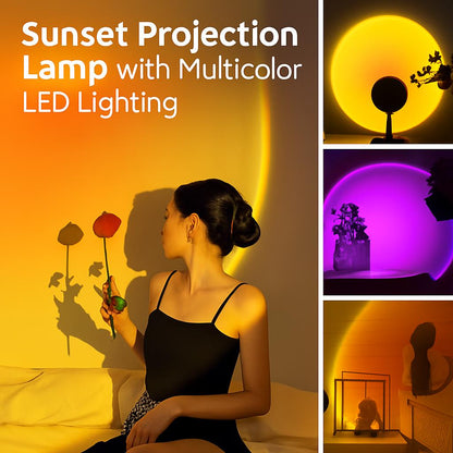 Sunset Projection Lamp with Multicolor LED Lighting