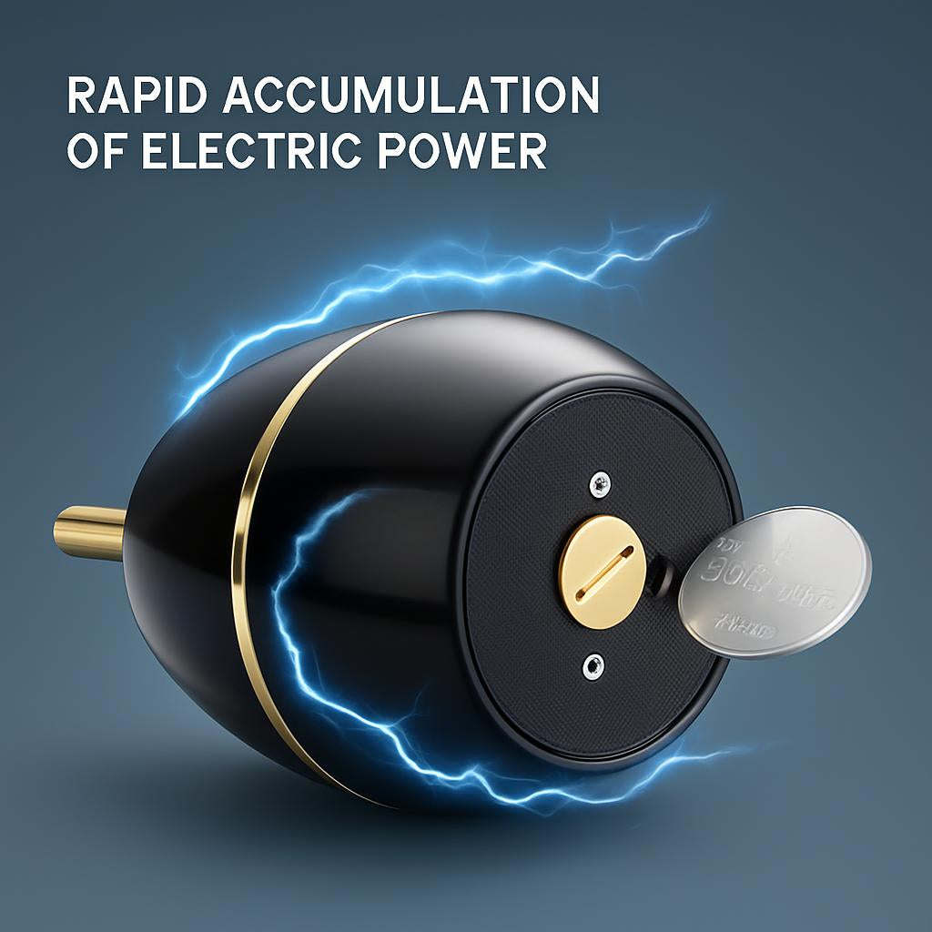 Eco-Friendly Black and Gold Electric Hybrid Lighter