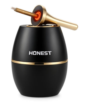 Eco-Friendly Black and Gold Electric Hybrid Lighter