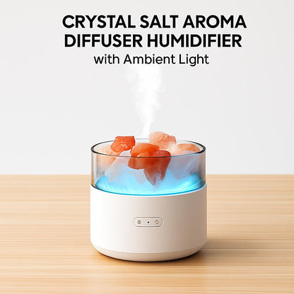 Crystal Salt Aroma Diffuser Humidifier with Ambient Light
