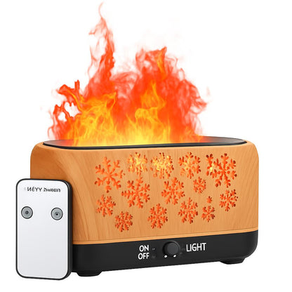 Colorful Snowflake Aromatherapy Humidifier with LED Lights