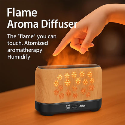 Colorful Snowflake Aromatherapy Humidifier with LED Lights