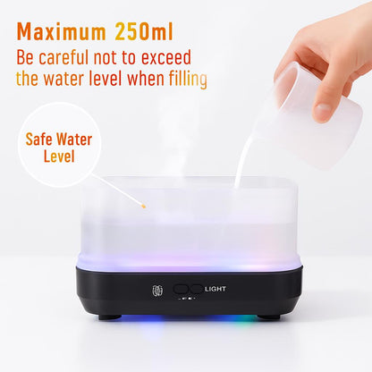 Colorful Snowflake Aromatherapy Humidifier with LED Lights