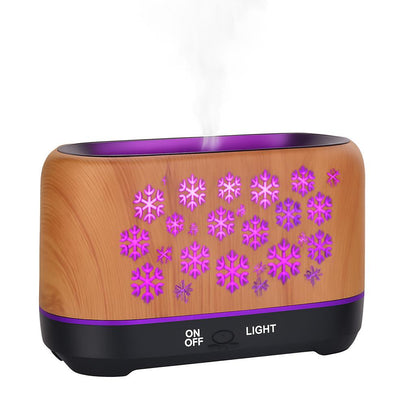 Colorful Snowflake Aromatherapy Humidifier with LED Lights