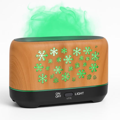 Colorful Snowflake Aromatherapy Humidifier with LED Lights