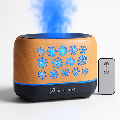 Colorful Snowflake Aromatherapy Humidifier with LED Lights