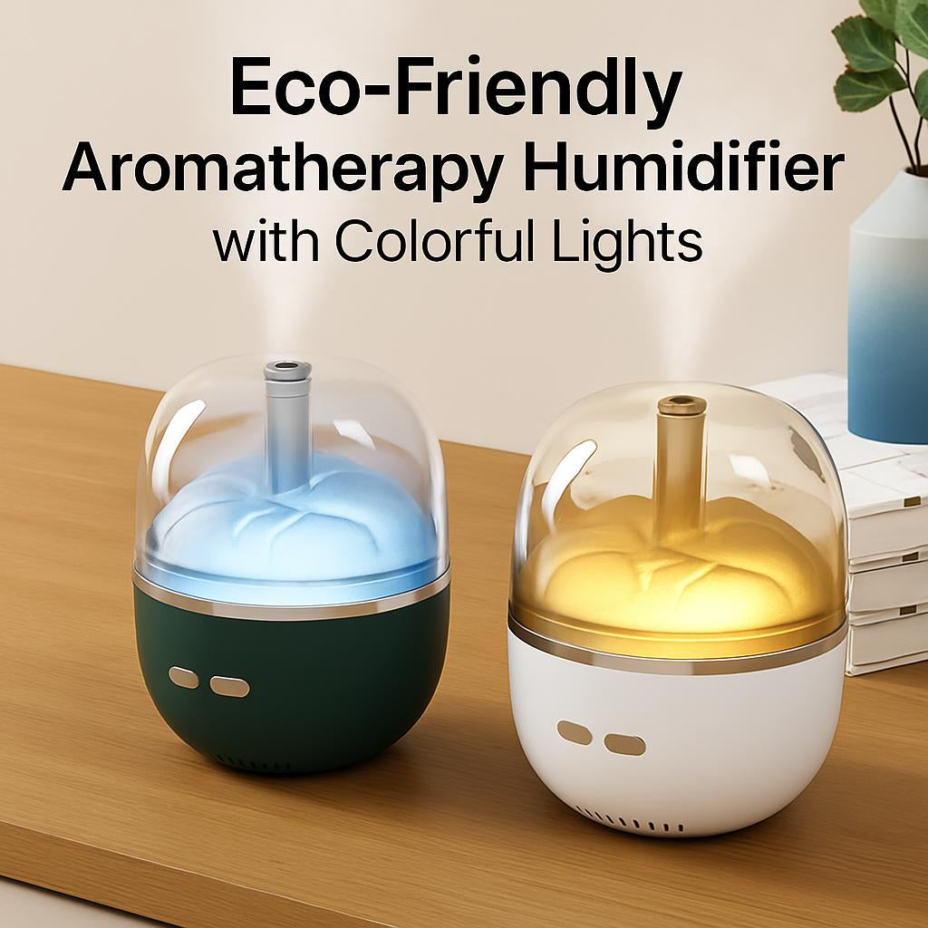 Compact Aromatherapy Humidifier with Water-Saving Technology