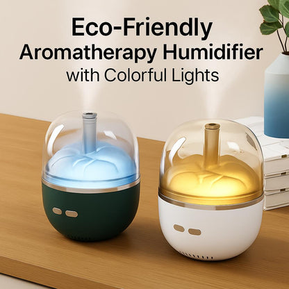 Compact Aromatherapy Humidifier with Water-Saving Technology