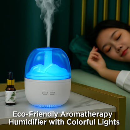 Eco-Friendly Aromatherapy Humidifier with Colorful Lights