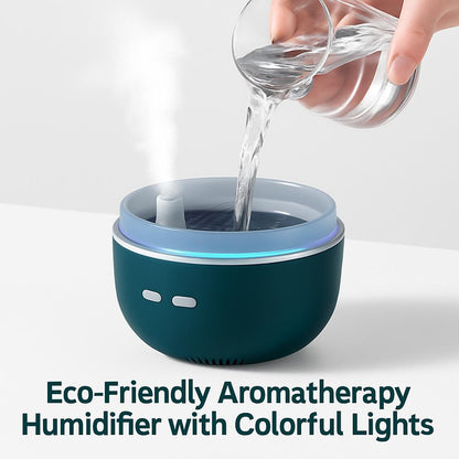 Eco-Friendly Aromatherapy Humidifier with Colorful Lights