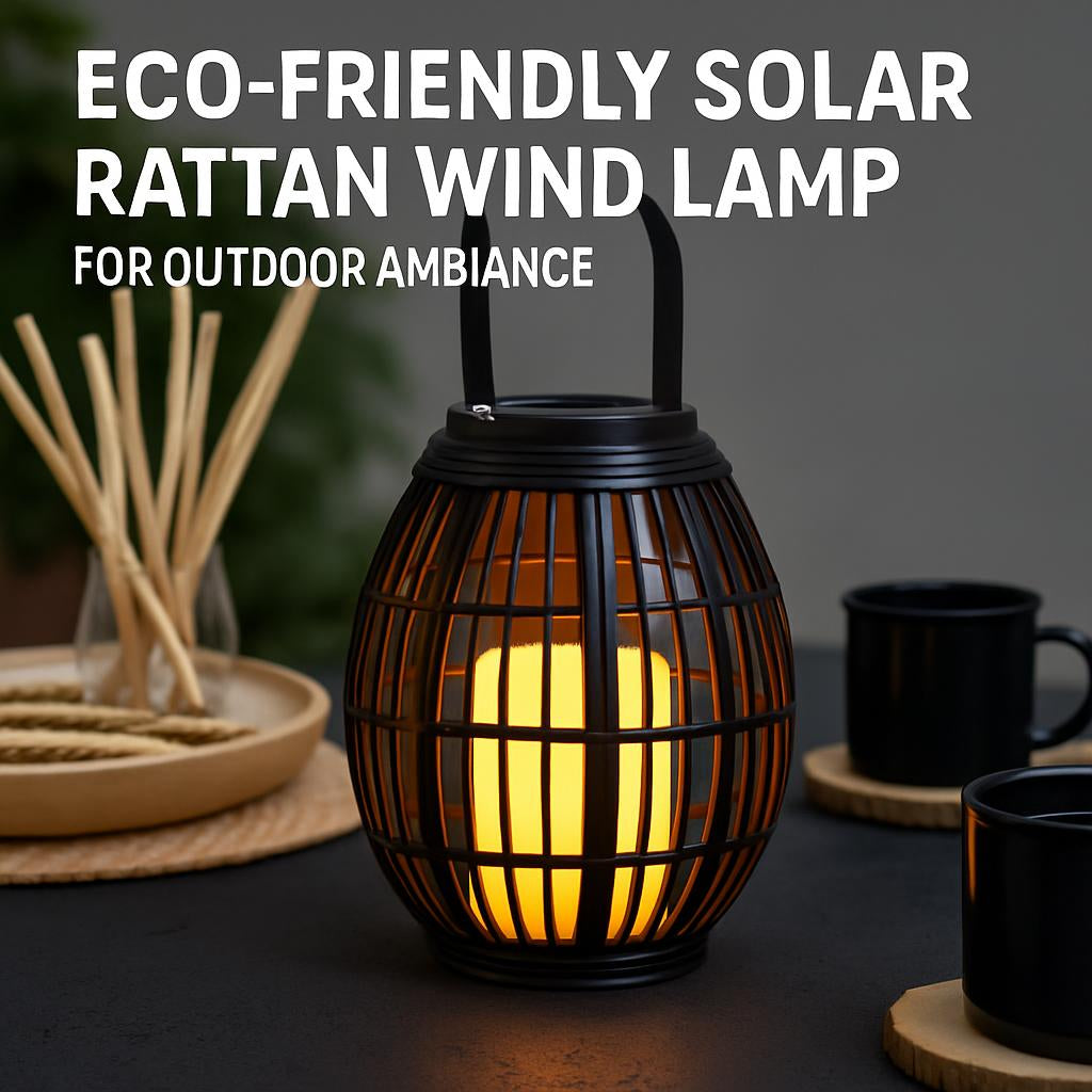 Eco-Friendly LED Lantern with Candle - Indoor & Outdoor Decorative Lighting
