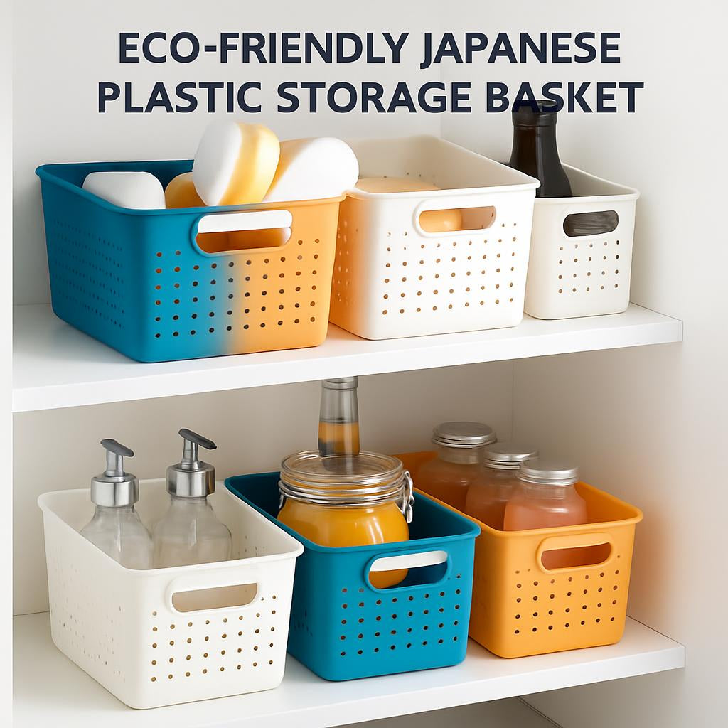 Eco-Friendly Japanese Plastic Storage Basket