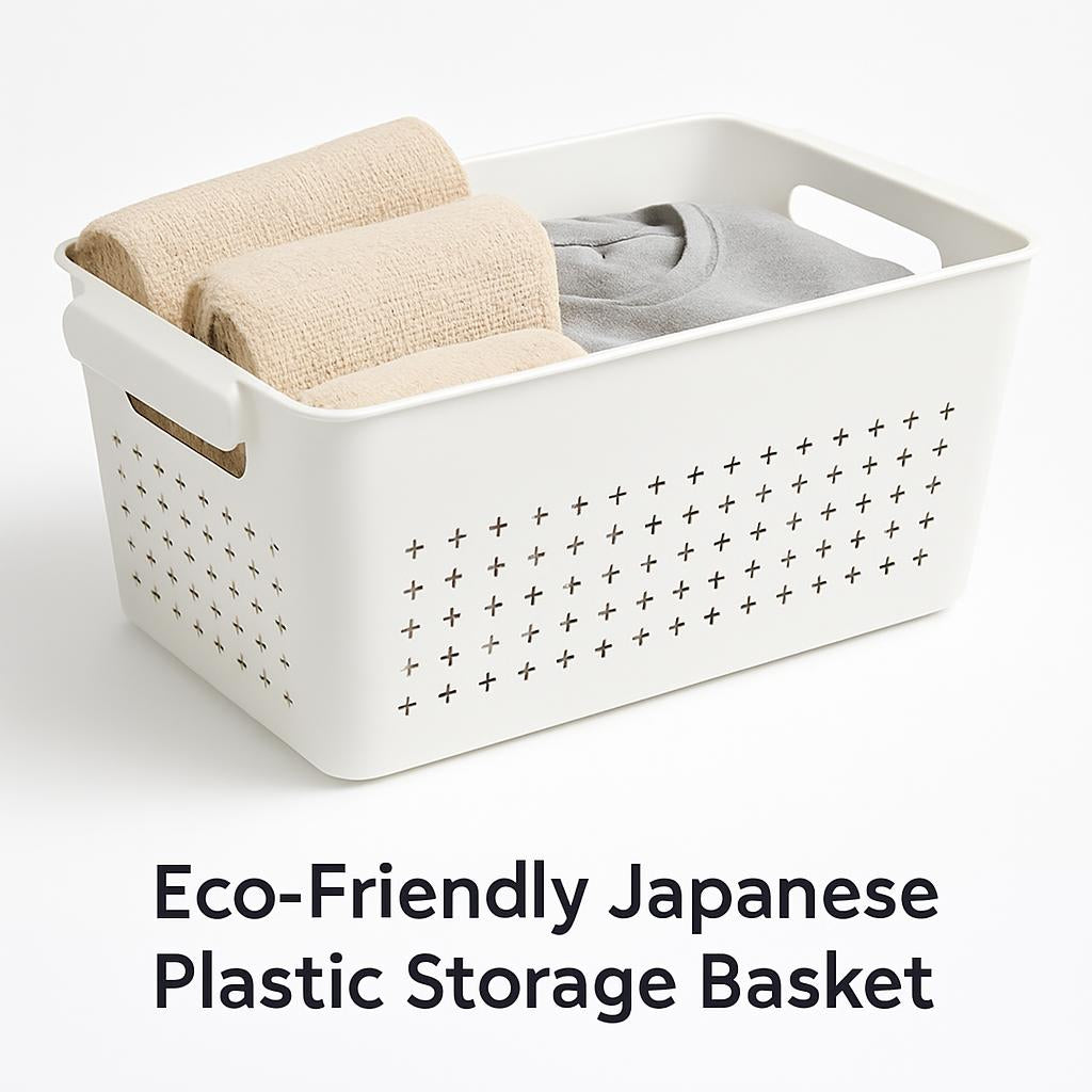 Eco-Friendly Japanese Plastic Storage Basket