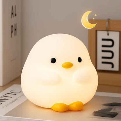 Eco-Friendly Duck Night Light - Soft Silicone LED for Kids