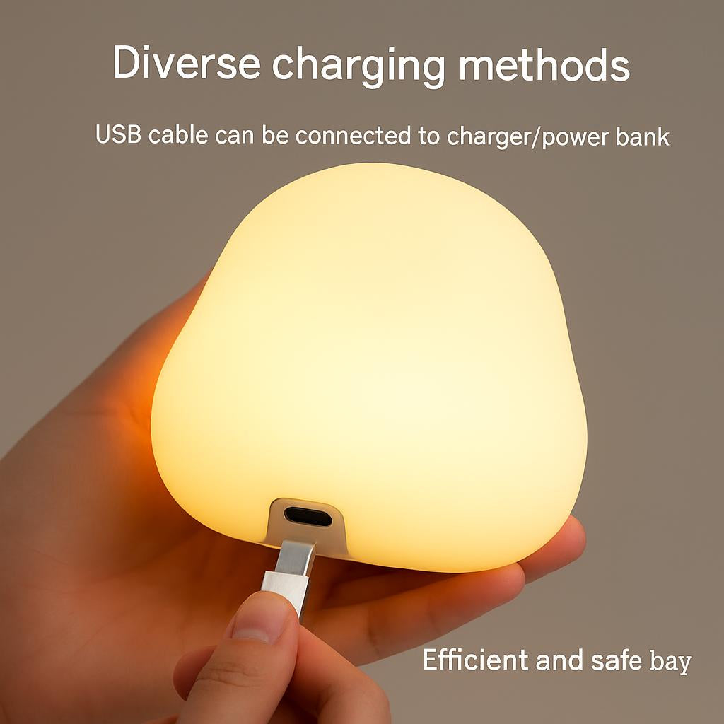 Eco-Friendly Duck Night Light - Soft Silicone LED for Kids