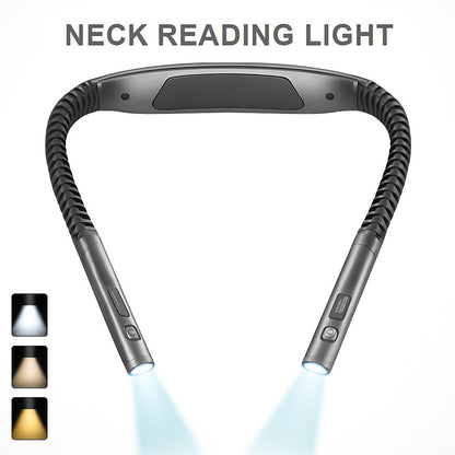 Hands-Free Rechargeable Neck Reading Light - Flexible LED Wearable
