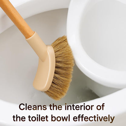 Eco-Friendly Wooden Toilet Brush with Natural Bristles