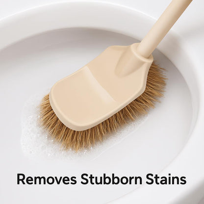 Eco-Friendly Wooden Toilet Brush with Natural Bristles
