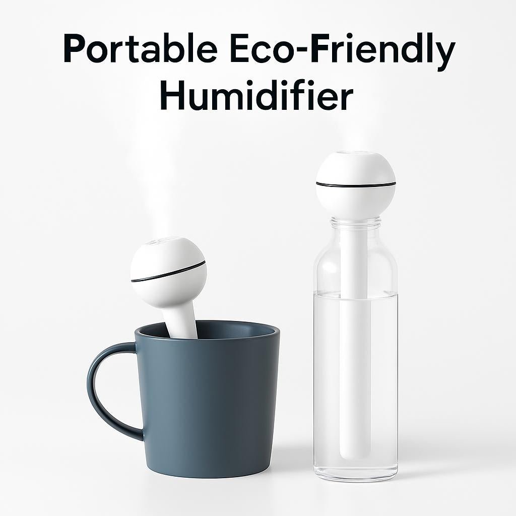 Portable Eco-Friendly Humidifier in White