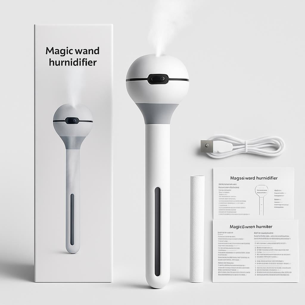 Portable Eco-Friendly Humidifier for Wellness and Sustainability