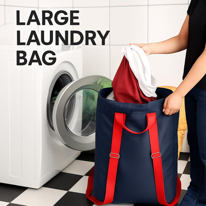 Eco-Friendly Large Dark Brown Laundry Bag - Durable & Reusable