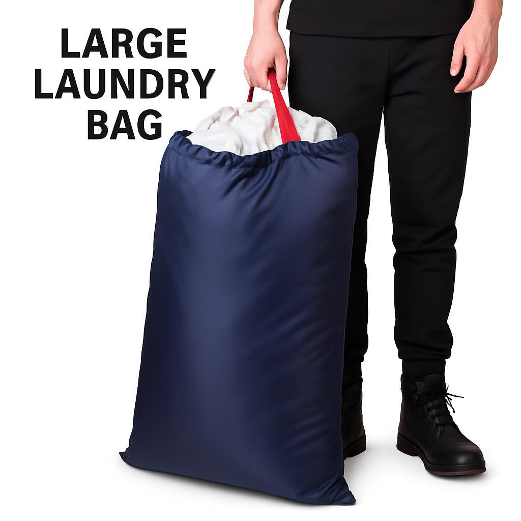 Eco-Friendly Large Dark Brown Laundry Bag - Durable & Reusable