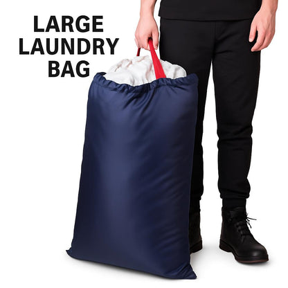 Eco-Friendly Large Dark Brown Laundry Bag - Durable & Reusable